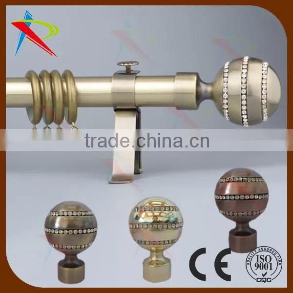 Brass curtain rods/poles full set wholesale
