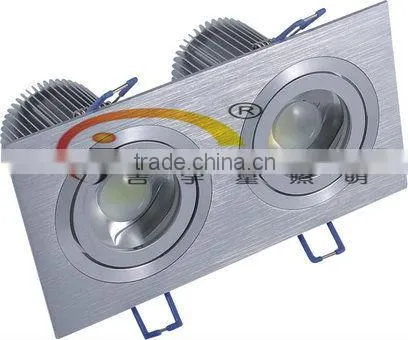 GUZHEN 2*7W COB aluminum Square down light