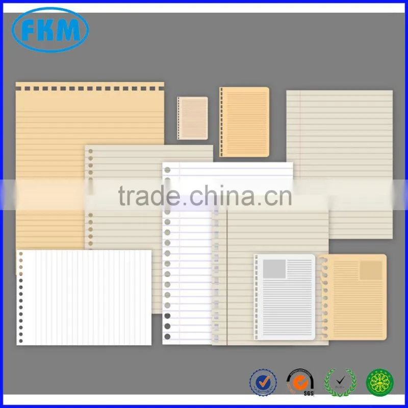 printing paper size for notebook