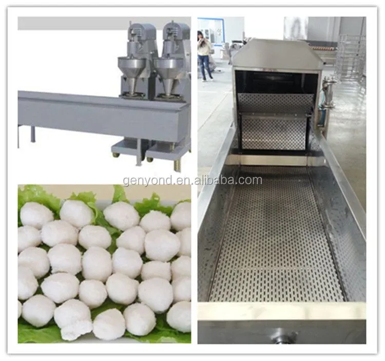 Factory Genyond High Speed Fish Meatball Forming Cooking Processing Equipment Making Machine