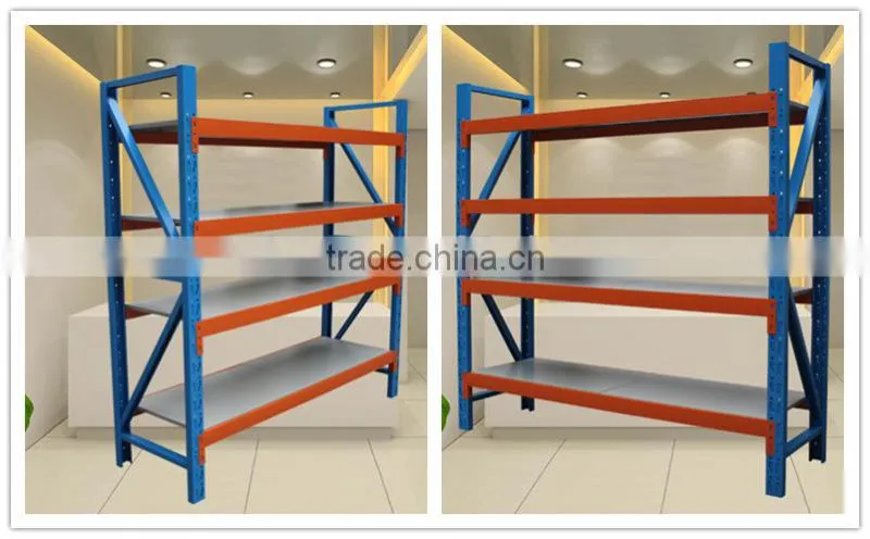 Colorful Shop Storage Furniture Custom Metal Rack Commodity Shelf