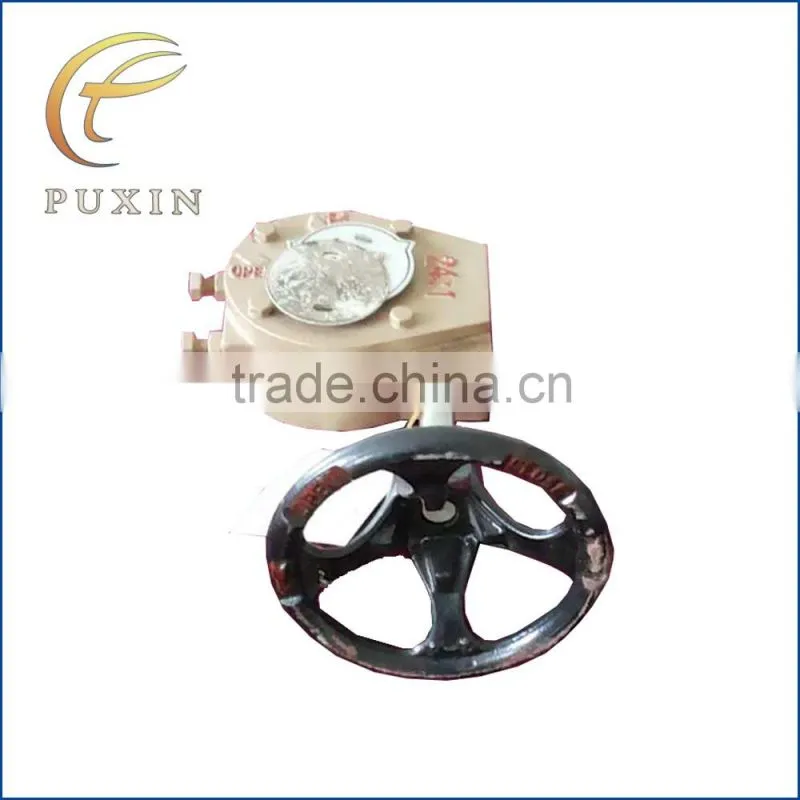 ball valve with long manual handle mill gearbox