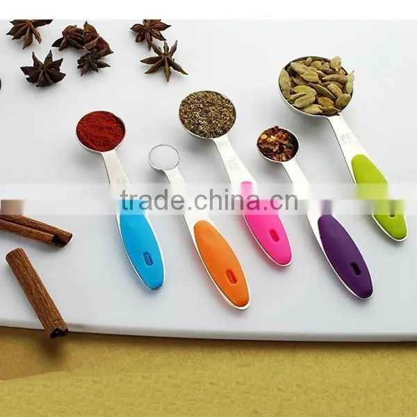 10 Pieces Stainless Steel Measuring Cups and Spoons Stackable Set