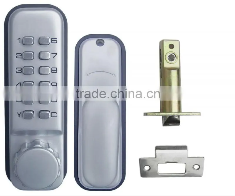 OSPON All-Weather Mechanical Keyless latch Door Lock Stain chrome import from china OS1102B