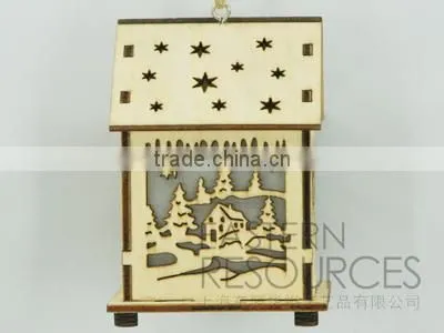 Laser Cutting LED Christmas House Light