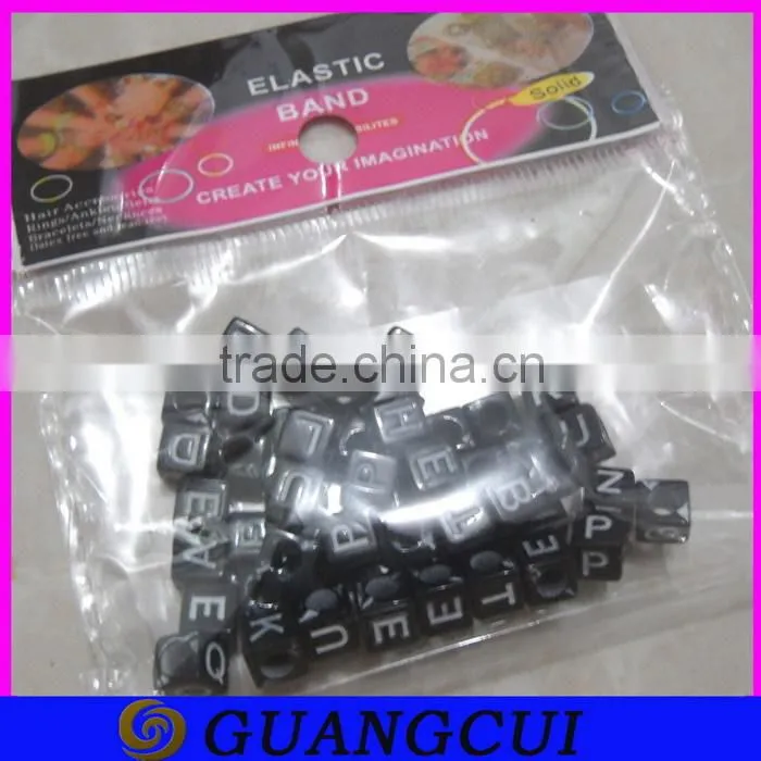 DIY letter alphabet beads for loom bands bracelet