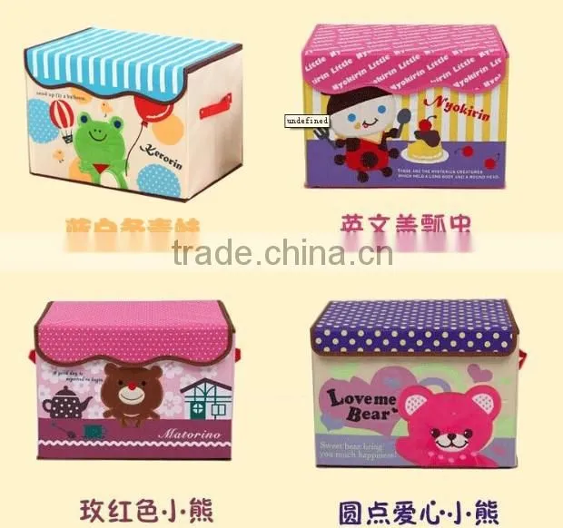Non-woven Anime Plastic Storage Bins