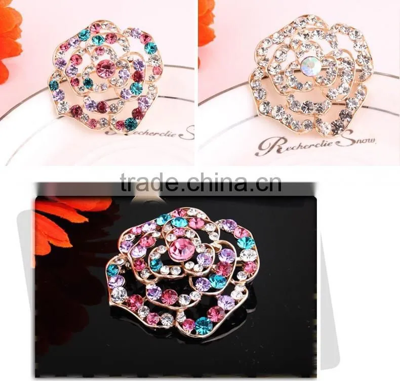 Corsage wholesale noble scarf buckle crystal brooch