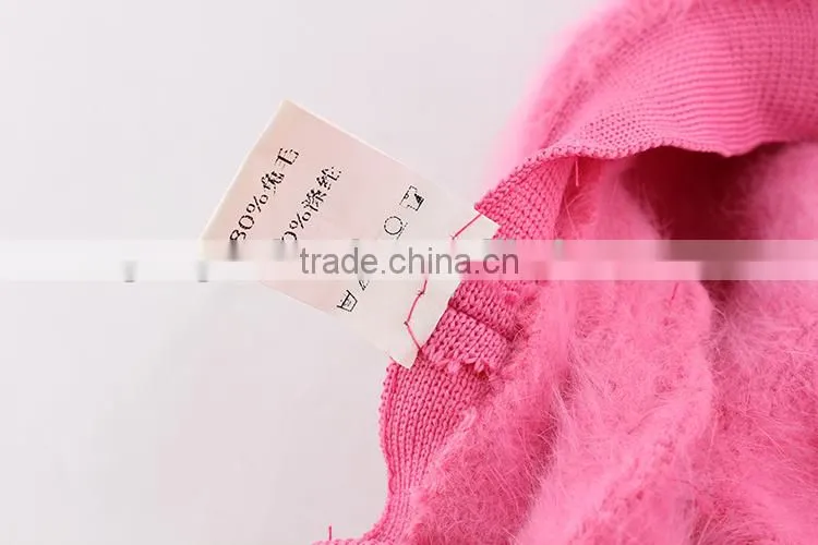 Pink cute lovely girl hats children caps wool pearl hat caps