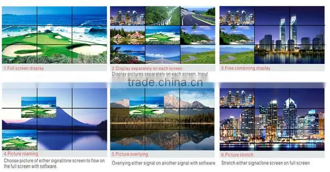 55'' 2*2 Optical Seamless Splicing LCD Video Wall