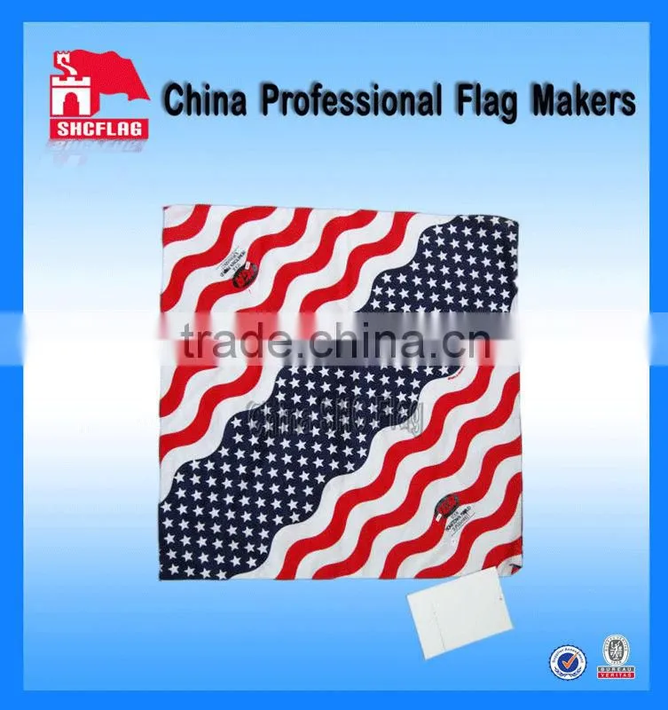 Custom logo printed flag bandanas for sale