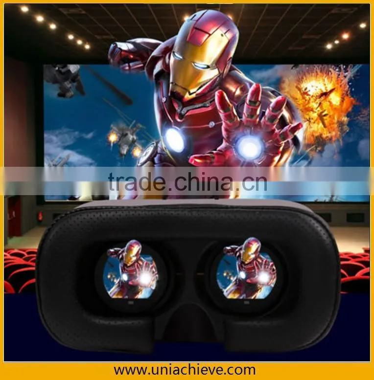 Hot Selling 3D VR case Real Virtual Headset with Virtual Reality 3D Glasses for Movies and Games