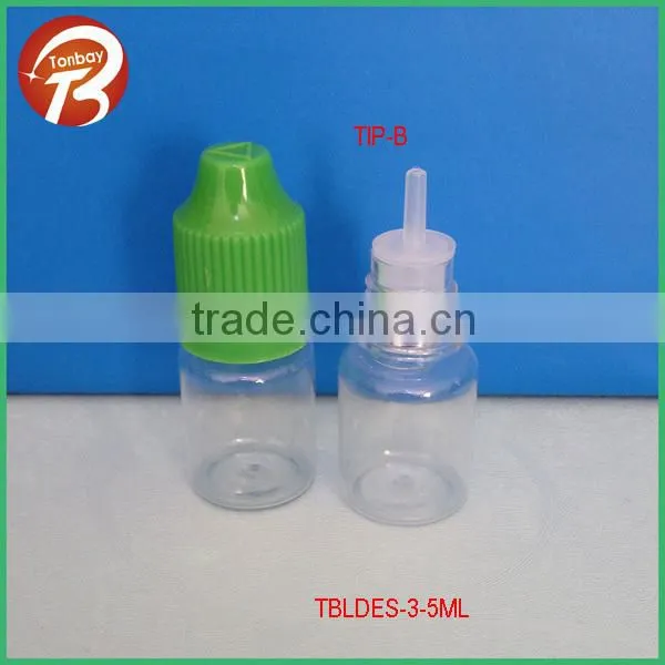 10ml 30ml PET plastic square E-liquid bottle with thin dropper&childproof cap