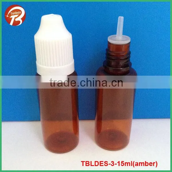 50ml transparent blue PET electronic cig oil plastic dropper bottle