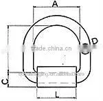 High Quality Forged Mounting D Ring With Strap