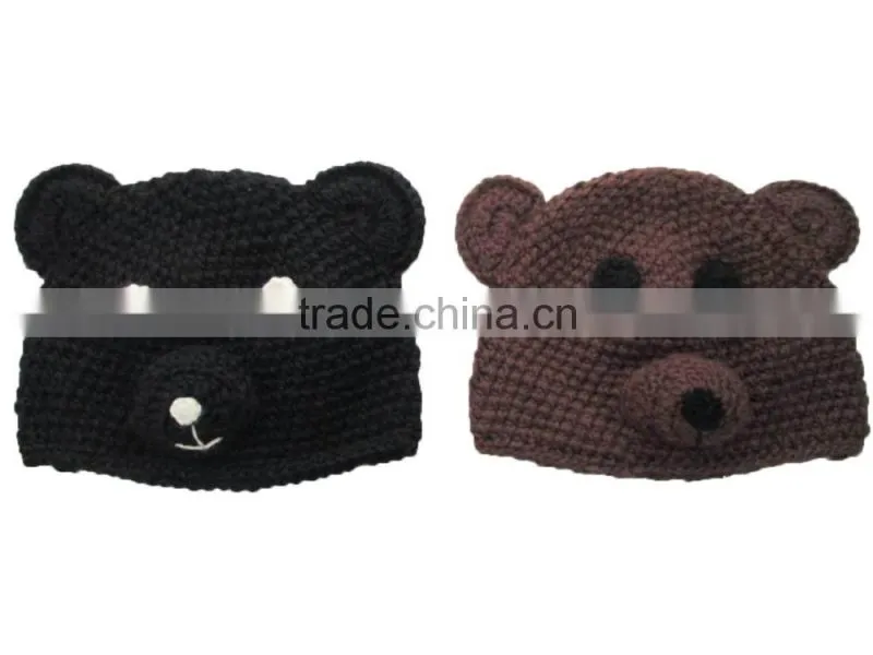 Custom crochet animal pattern kids beanie