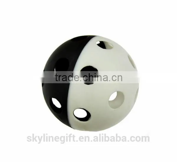 PE practise ball for golf course, soft practise wiffle ball golf ball