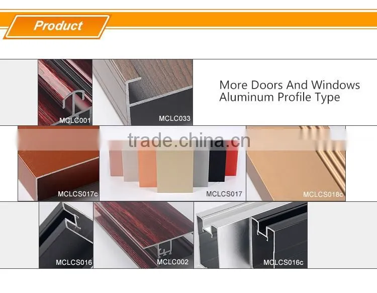 6000 Series window and door aluminium alloy frame extruded profile