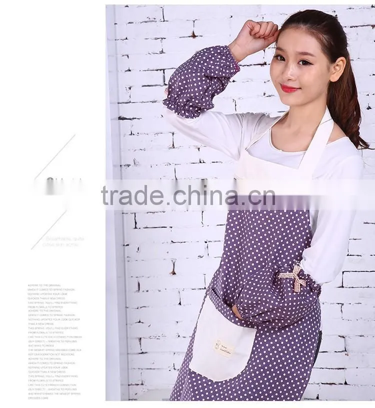 European company custom logo bib apron with pocket