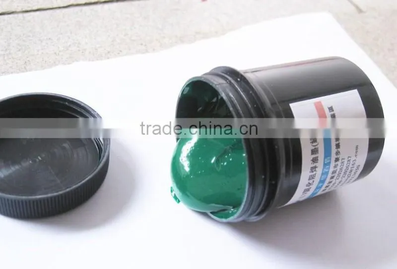 Most popular UV light-sensitive green oil with a fast curing characteristics