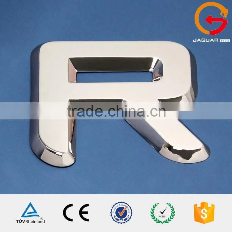 factory supply custom made polished mirror acrylic silver letter sign Sichuan