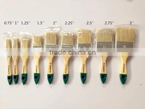 Wholesale bristle wooden handle paint brush set paint brush
