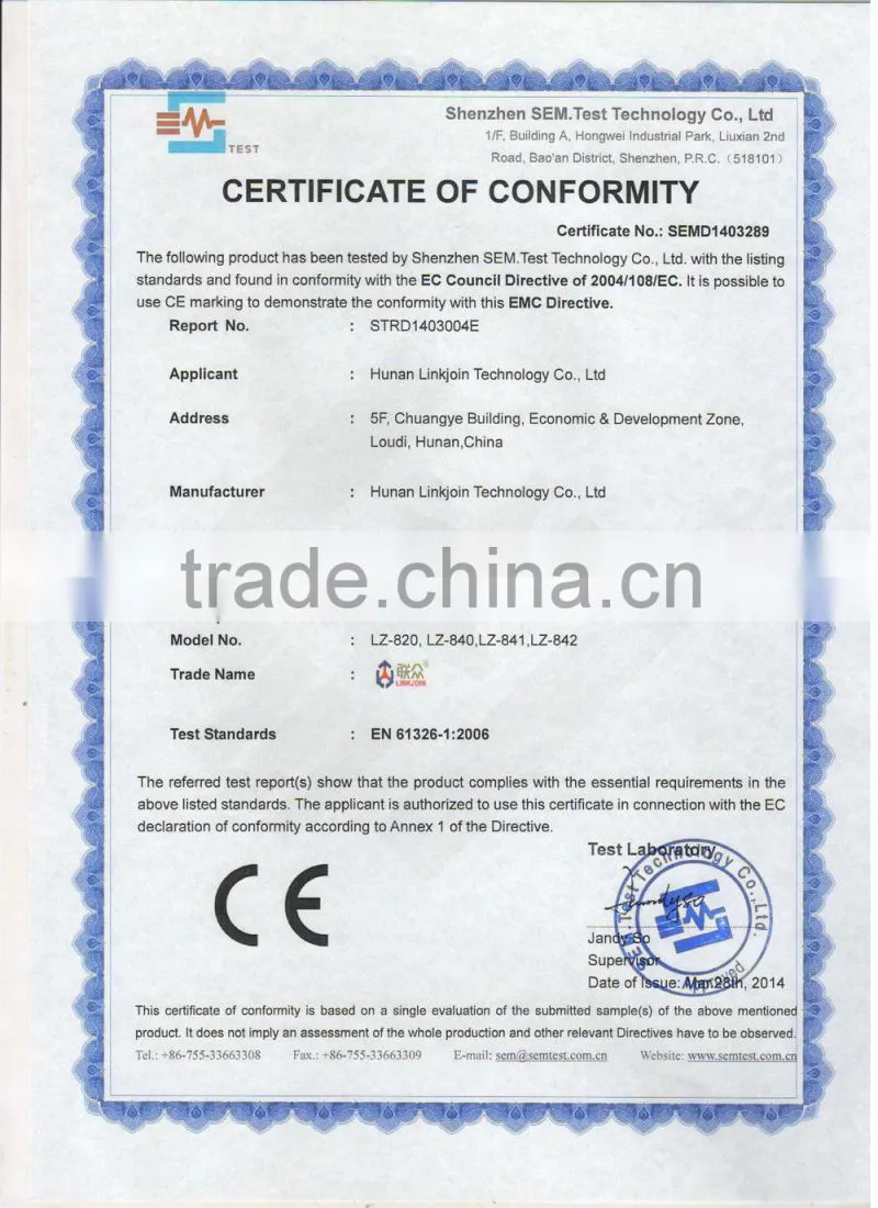 LINKJOIN LZ-840 fluxmeter flux density measuring instrument magnetic flux meter manufacture with CE Certification
