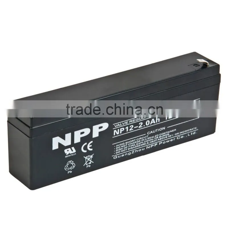 12v2ah/12v2.6ah lead acid battery for UPS