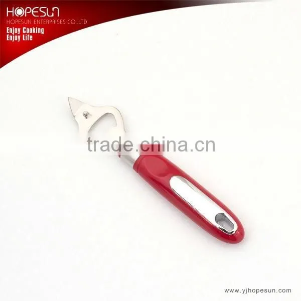New design colorful handle stainless steel hand held flat bottle opener