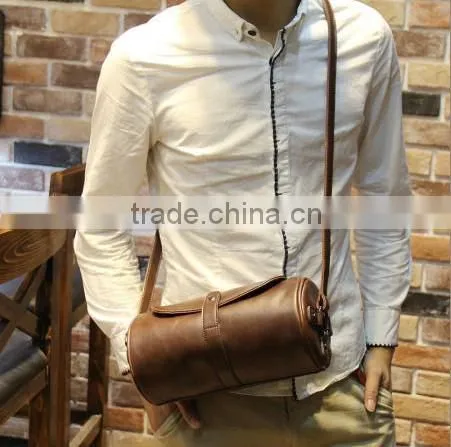 Fashion pu leather men messenger bags travel bags sport bag shoulder bag waist packs