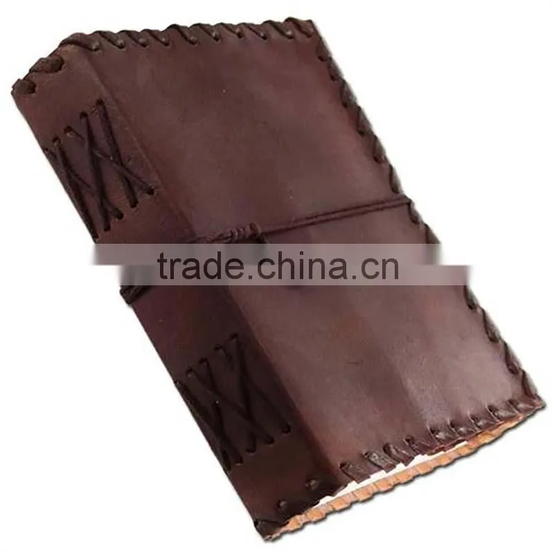 2016 handmade top grade real leather diary with string