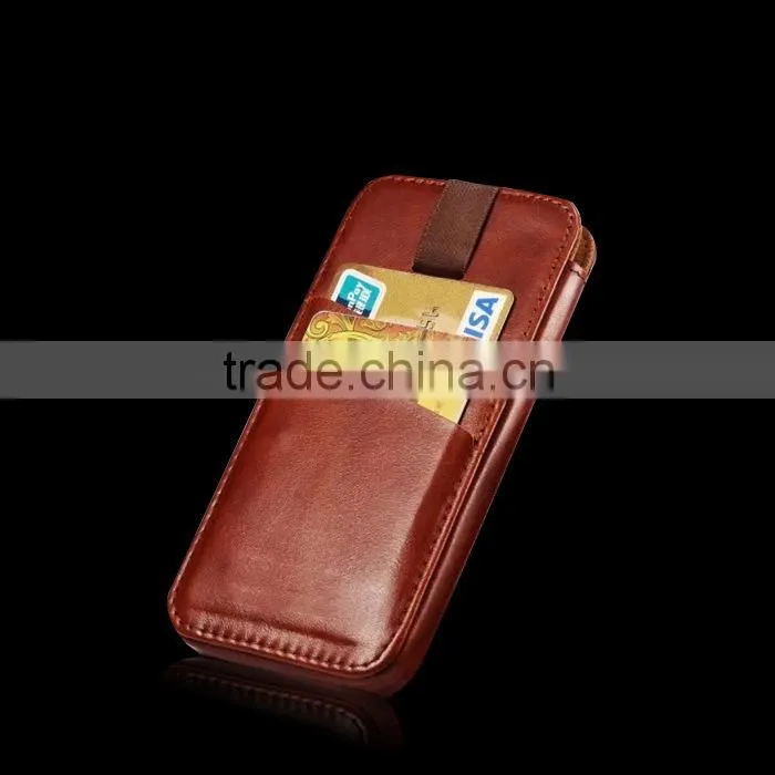 Top cow leather pouch sleeve for iphone 6S with pull tab case bag sleeve mobile phones accessories for iphone 6 case
