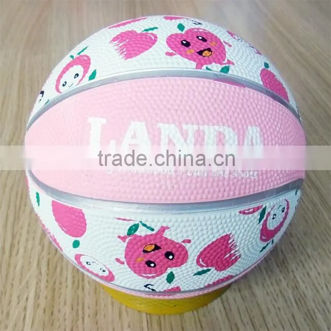 size 2 custom logo printed mini basketball for kids,6 inch promotional mini basketball