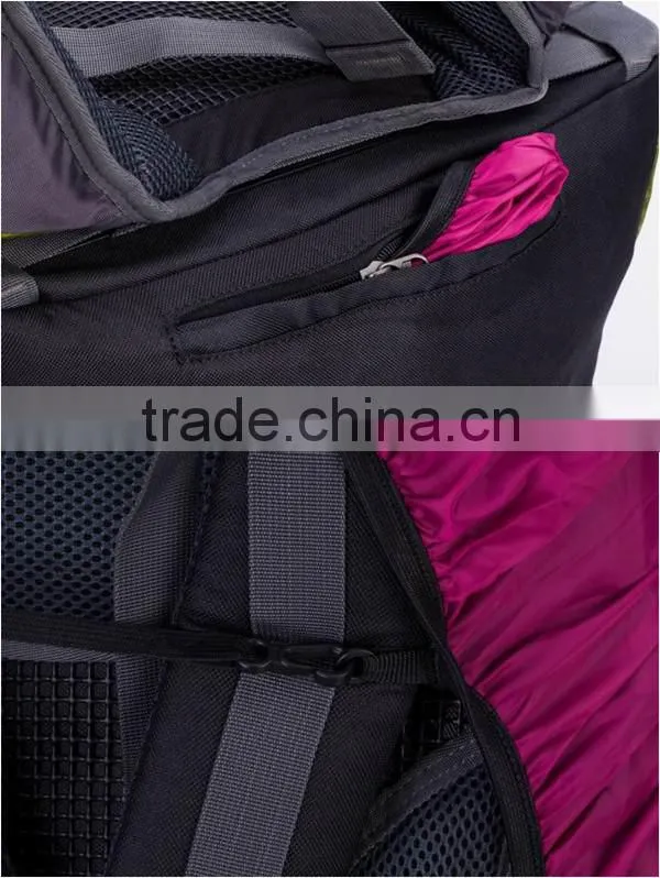 Large capacity green hiking backpack,camping backpack