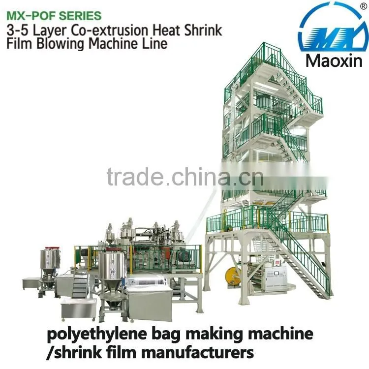 New 3-5 layer Heat Shrink Film blowing machine