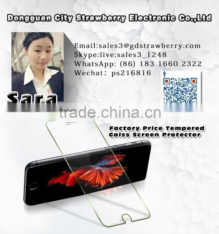 new premium full cover silicone edge 9H 0.33MM tempered glass screen protector for iphone 6
