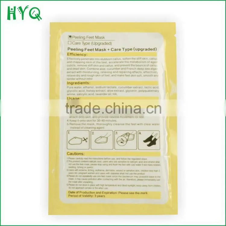 Remove Dead foot peeling mask AFY 24K gold Revitalizing Exfoliazting Softening foot mask