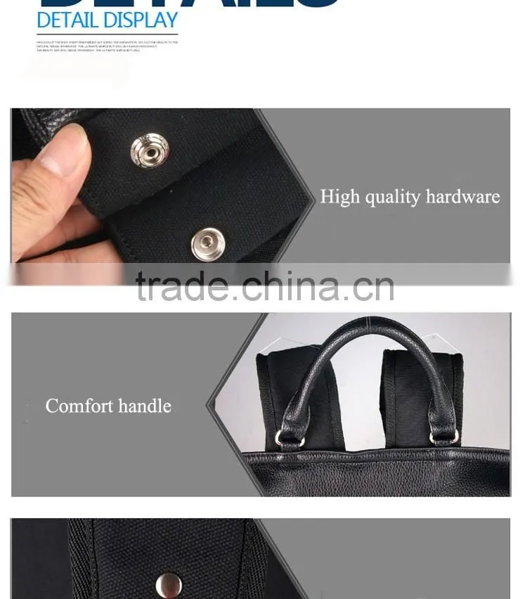 China faux leather Material and Day Backpack Use custom made backpacks