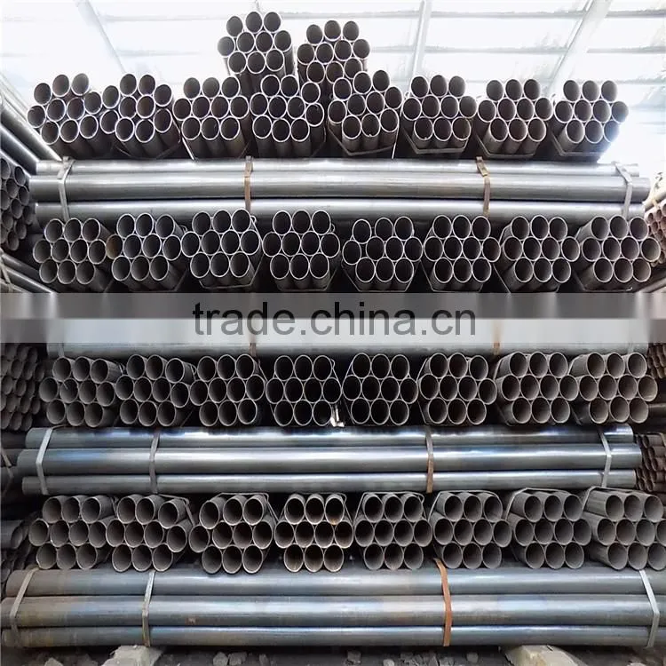 ansi b36.10 astm a106 b black steel pipe, tianjin factory welded black steel pipe/tube stk400