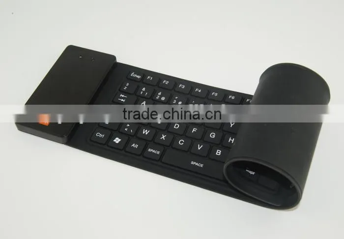 Computer 105keys Waterproof foldable silicon wireless bluetooth Keyboard