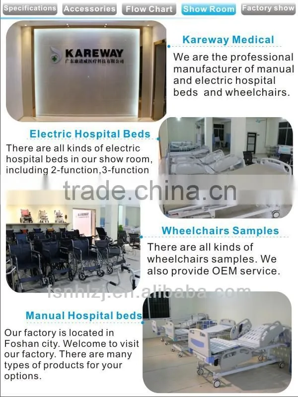 Kareway medical manual wheelchair with stable wheelchair ramp for sale