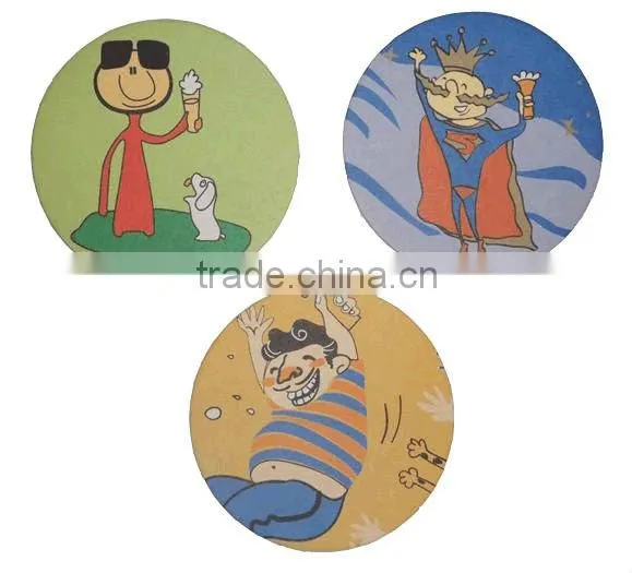 printed pvc rubber cup coaster