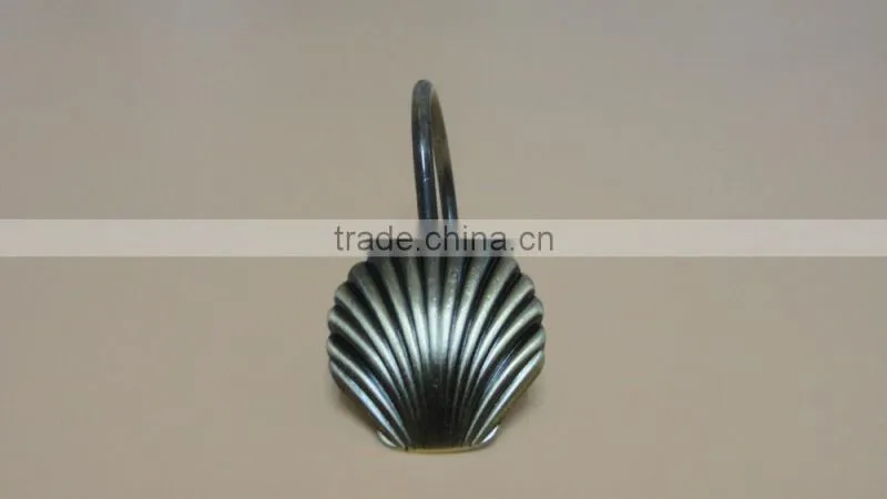 shower curtain hooks/Zinc alloy shower curtain hooks