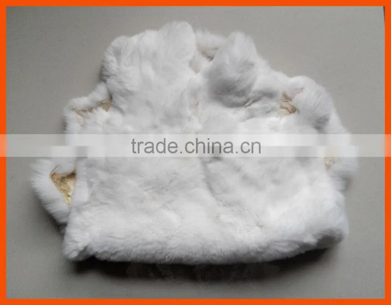 Tanned real rex rabbit fur skins for garments