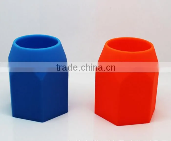 OEM Silicone Pencil Container, Custom Decorative Silicone Pen Holder