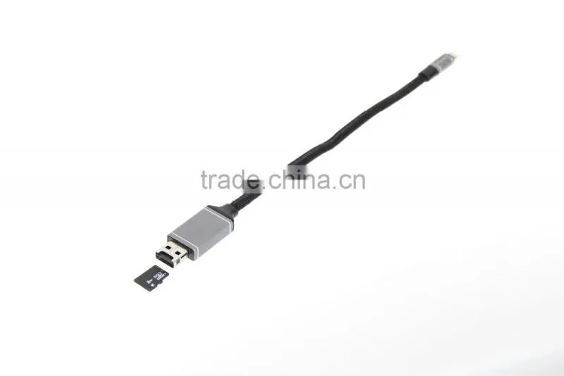 Walnut OTG Cloud 15cm round braided cable