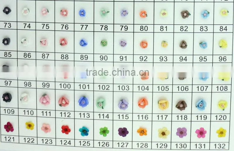 Stickers & Decals 3D Dry Flower, Mix 12 Color Decoration Real Dried Dry Flower for Nail Art Decoration ZX:GH743