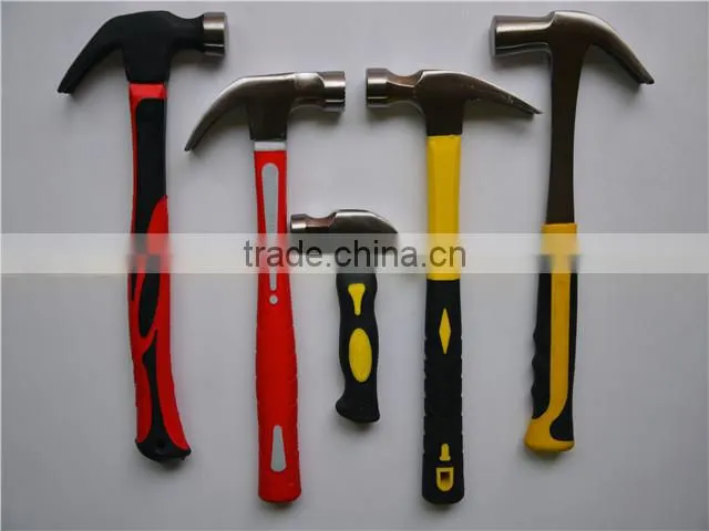High Quality Claw Hammer With Fiberglass Handle