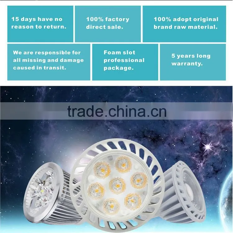 LED spotlight GU10 series 7W warm white cool white gu10 led spotlight spot bulb AC85-265V