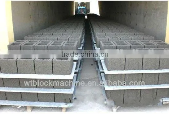 WANTE BRAND QT4-24 manual hollow block making machine for fork truck